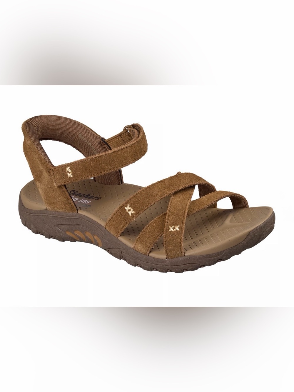 Skechers Women’s Brown Suede Strappy Outdoor Sandals Size 8.5